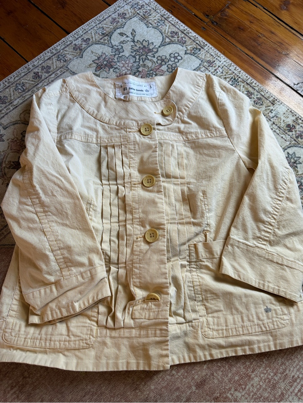 G1 Sailor Goods from Anthropologie Seersucker Jacket